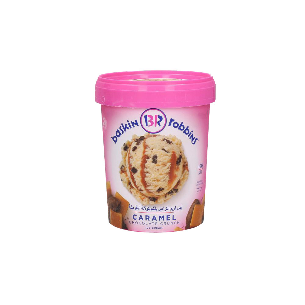 Baskin Robbins Ice Cream Caramel Chocolate Crunch 1L MyGroser