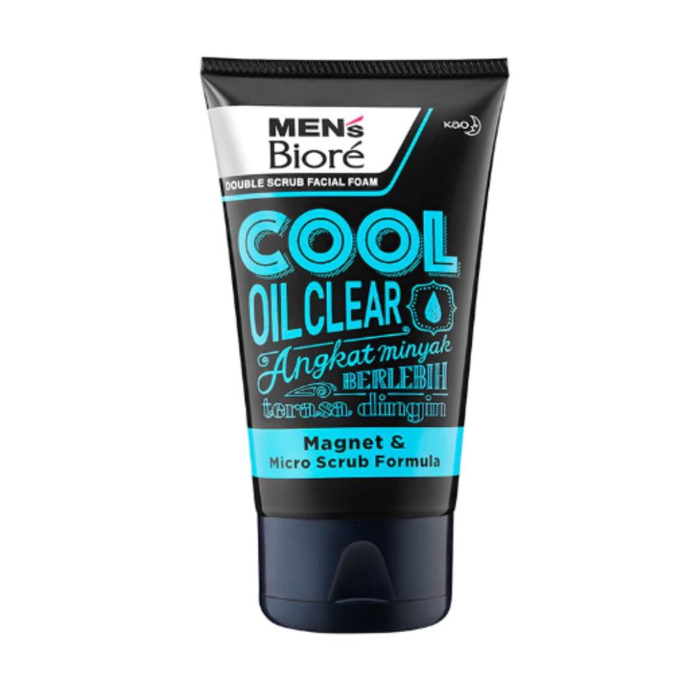 men's biore facial wash double scrub