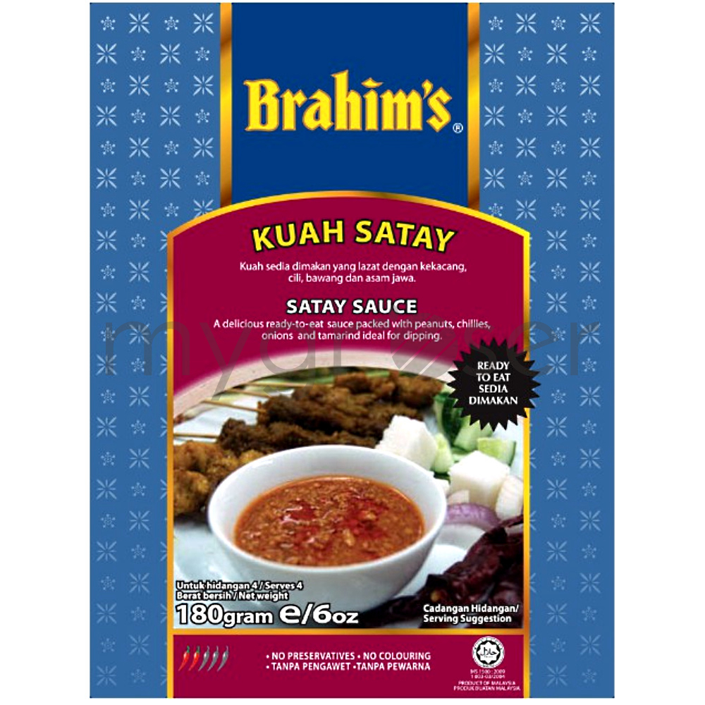 Brahim's Satay Sauce 180g MyGroser