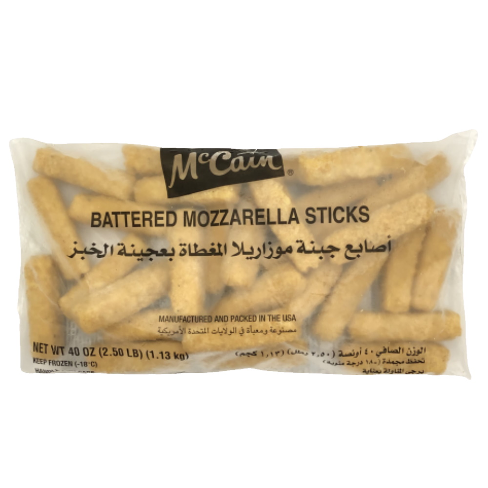 McCain Battered Mozzarella Sticks 1.13kg MyGroser