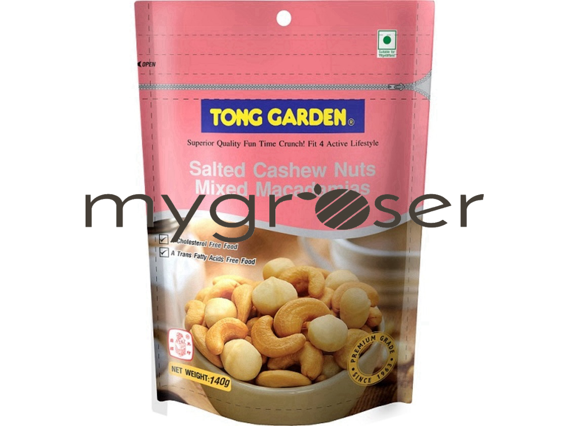 Tong Garden Cashew Nuts Mixed Macadamias Salted 140g MyGroser