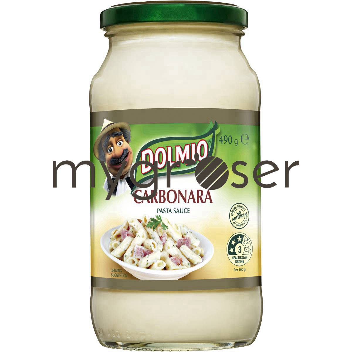 Dolmio Carbonara Pasta Sauce 490g MyGroser