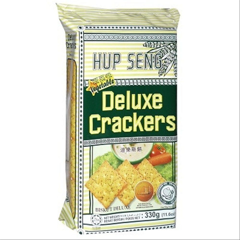 Hup seng delux crackers veg 330g (9556085318741)